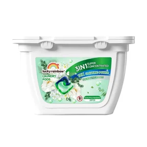 Concentrated Skin 0 Irritation Laundry Detergent Pods for All in One Family Clothes Cleaning Task