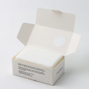 Craft Paper Folding Outer Package Boxes Custom Gift Laundry Soap Natural Handmade Soap Box Packaging with Clear Window