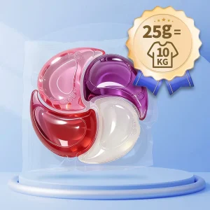 Custom 25g Perfume Fragrance 72h Long Lasting 8x Deep Clean Laundry Pods for Household Daily Clothes Underwear Baby Fabric Care