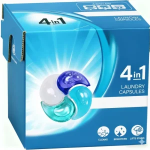 Custom 4 1 Laundry Detergent Pods Eco-Friendly Long Lasting Deep Clean Natural Fragrance Color Protection Softens Fabrics Hand