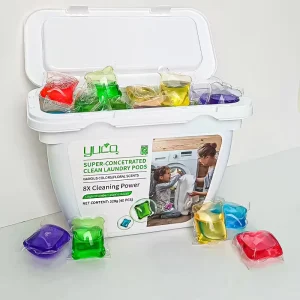 Custom Bulk Laundry Pods Manufacturer Deep Clean Stain Removal Dye Free Hypoallergenic Laundry Pods Capsule