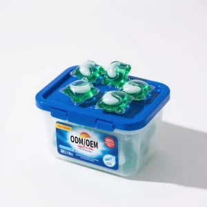 Custom Eco Friendly Multi Purpose 3 in 1 Laundry Capsule Pods for Apparel Washing Detergent