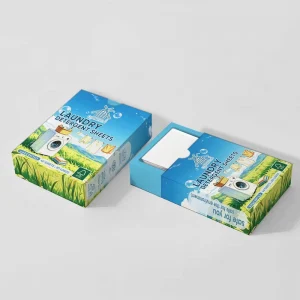 Custom Eco Friendly Unscented Laundry Detergent Strips Plastic Free Hypoallergenic Laundry Sheets For Washing Clothes