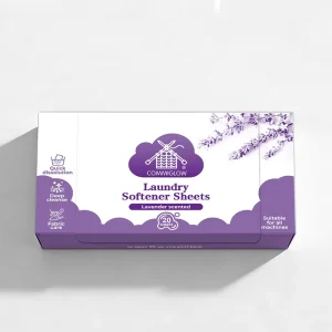 Custom ODM Eco Friendly Fabric Softener Sheets Lavender Laundry Softener Sheets