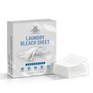 Custom Oxygen Based Powerful Stain Removal Fast Dissolving Eco Friendly Laundry Bleach Sheets