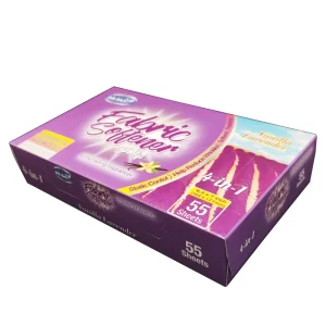 Custom Packaging Lavender Scented Dryer Sheets Softener For Clothing & Laundry Free Sample Available
