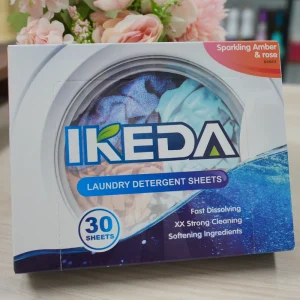 Custom Packing Washing Paper Tablet Eco Friendly Laundry Sheets For Cloths
