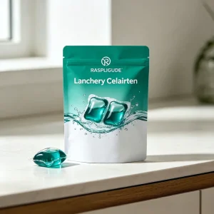 Custom Printing Logo Liquid Laundry Detergent Concentrated Capsules Packaging Plastic Bag