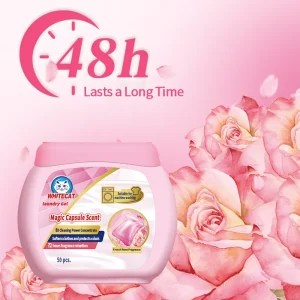 Custom Rose Scent Laundry Detergent Pods Formula 6in1 Long-lasting Scented Laundry Detergent Pods