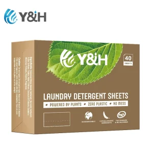 Custom Washing Machine Super Concentrated Eco Strips Laundry Detergent Washing Powder Sheet