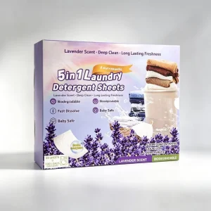 Customizable Eco-friendly Biodegradable Laundry Detergent Strips Solid Sheet Design Factory Stocked Features