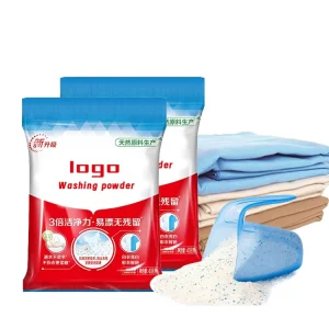 Customized 1kg 2kg 5kg Lavender Lemon Jasmine Floral Scented Eco Friendly Individually Packaged Low Foam Laundry Powder Apparel