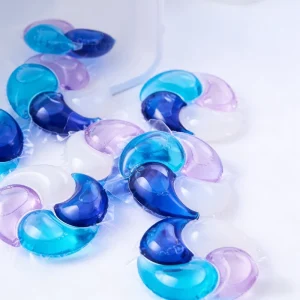 Customized Disposable 4-in-1 Laundry Capsules Eco-Friendly Apparel Pods Long Lasting Fragrance Anti-Bacterial Deep Clean Color