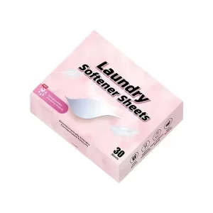 Customized Disposable Sustainable Fragrance Lavender Fabric Dryer Softener Sheets for Apparel Care