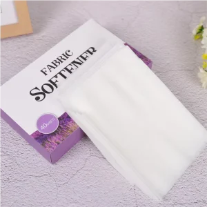 Customized Package Eco friendly Biodegradable Non woven Fabric Softener Sheet Disposable Dissolvable Apparel Care Laundry Dryer