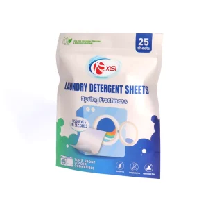 Customized Your Logo Factory Price Biodegradable Laundry Detergent Sheets Strip Eco Friendly with 30 Loads Per Bag