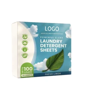 Customized Your Logo Factory Price Eco Friendly Disposable Low Foam Solid Biodegradable Laundry Detergent Sheets