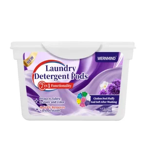 DAAN Eco Friendly 30Pcs Detergent Pods Detergent Laundry Capsule Pacs With Lasting Fragrance Beads