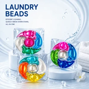 Deep Clean Stain Remover Laundry Pods High Efficiency Washing Gel Capsules