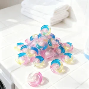 Detergent Capsules Washing Pods 4 in 1 Disposable Booster Beads Multi Effect Deep Clean Laundry Pods