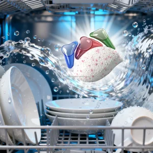 Dishwasher Pods Yicun OEM Eco Friendly Powder Gel Shape Dishwashing Detergent Tablets