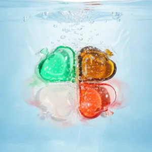Disposable 4 In1 Laundry Capsules 11g Eco Friendly Quick Dissolve Gel Pods Baby Safe Powerful Stain Cleaning Apparel