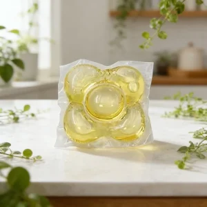 Disposable Custom Laundry Capsules 3 in 1 Water Soluble Film Eco Friendly Long Lasting Scent Detergent Pods for
