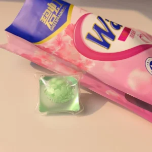 Disposable Eco Friendly Apparel Laundry Detergent Beads 80% Active Matter Washing Capsules