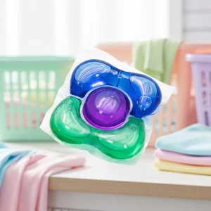 Disposable Environmental Protection 3 in 1 Washing Powder Capsules Incense Enhancer Flower shaped Laundry Pods