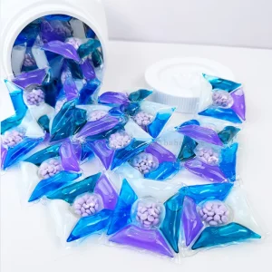Disposable High Active Content Natural Long lasting Fragrance 5 in 1 Liquid Laundry Detergent Capsules Beads Machine Washable