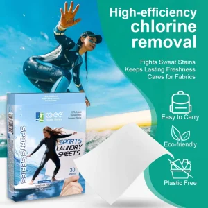 Diving Laundry Sheets Chlorine Removal Eco Friendly Deep Cleaning Laundry Detergent Sheets for Sports Clothes