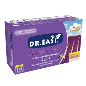 Dr.Easy Eco Rids Wrinkles Fragrance Free Fabric Softener Dryer Sheets