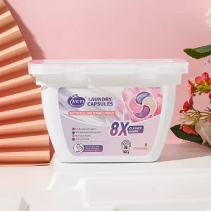 Eco Friendly 4 in 1 Laundry Detergent Pods 12g Ocean Scent Strong Stain Removal Free Sample OEM ODM Manufacturer
