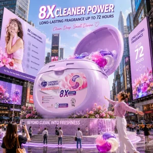 Eco Friendly 4 in 1 Laundry Pods Laundry Pods 12g X 60pcs Concentrated Washing Detergent Liquid Capsules OEM