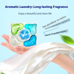 Eco Friendly 5 Chamber Laundry Detergent Pods Powder Liquid Combination Stain Removal Fabric Softening Gel Capsules for Apparel
