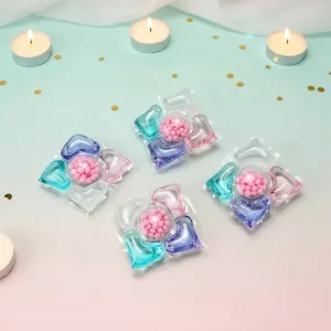 Eco Friendly 5 in 1 Disposable Floral Scent Laundry Capsule Cleaning Gel Wash Pack 8g Active Ingredients for Apparel