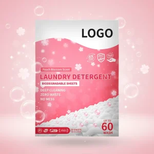 Eco Friendly Biodegradable Hypoallergenic Natural Super Condensed Laundry Detergent Sheets & Strips