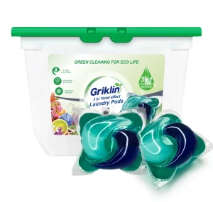Eco Friendly Biodegradable Laundry Detergent Pods Water Soluble PVA Film Odor Gel Cherry Blossom Scent 2 in 1 Washing Capsules