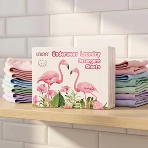 Eco Friendly Biodegradable Laundry Detergent Sheets Deep Care Underwear Washing Sheets Manufacturer OEM Laundry Sheet