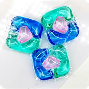 Eco Friendly Biodegradable Wash Pods Disposable Space Saving Gel 50% 80% Active Ingredients Apparel Detergent for Automatic