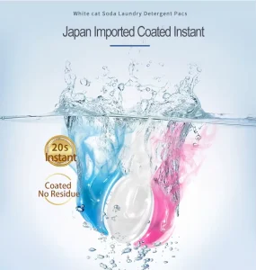 Eco Friendly Cleaning Liquid Beads Natural Gentle Care Laundry Detergent Pods SODA Clothes Stain Remover