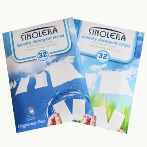 Eco Friendly Concentrated Solid Laundry Detergent Sheets Lavender Scented for Apparel Use