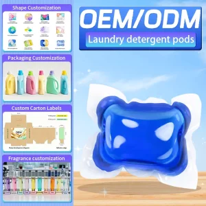 Eco-Friendly Disposable Liquid Laundry Detergent Capsules Solid Anti-Bacterial Pods Natural Scent Deep Clean Cleaning Products