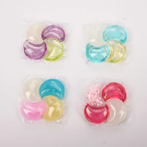 Eco Friendly Disposable Multi Action Antibacterial & Skin Safe Apparel Laundry Detergent Capsules Pods