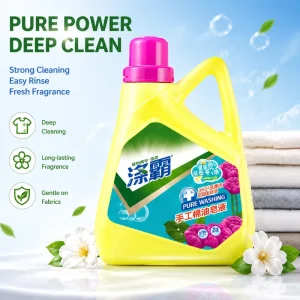 Eco Friendly Disposable Portable Lavender Bio based Liquid Laundry Detergent for Apparel Powerful Stain Removal Gentle Fabrics