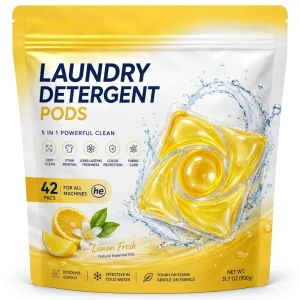 Eco Friendly Laundry Detergent Pods Anti Bacterial Color Protector High Efficiency Plant Based Baby Safe Mild Gentle Formula