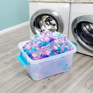 Eco Friendly Laundry Detergent Pods with Densate Caps Gel Shaped Beads Floral Scent 8g Water Soluble Film for Apparel Cleaning