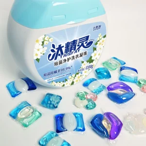Eco Friendly Laundry Pods 3 in 1 Multi Cavity Randomly Packed 1.2kg Boxed Liquitabs