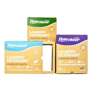 Eco Friendly Laundry Strips Fresh Linen Scent 60 Loads Deep Cleaning and Odor Removal Laundry Detergent Sheet