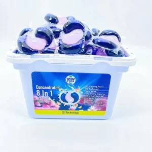 Eco Friendly Liquid Laundry Detergent Washing Capsules Super Concentrated Laundry Pod Cleaner Laundry Room Gel